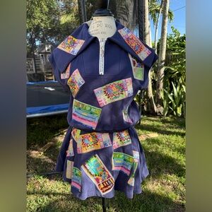 Queen of sparkles size XS top and skort  new without tag